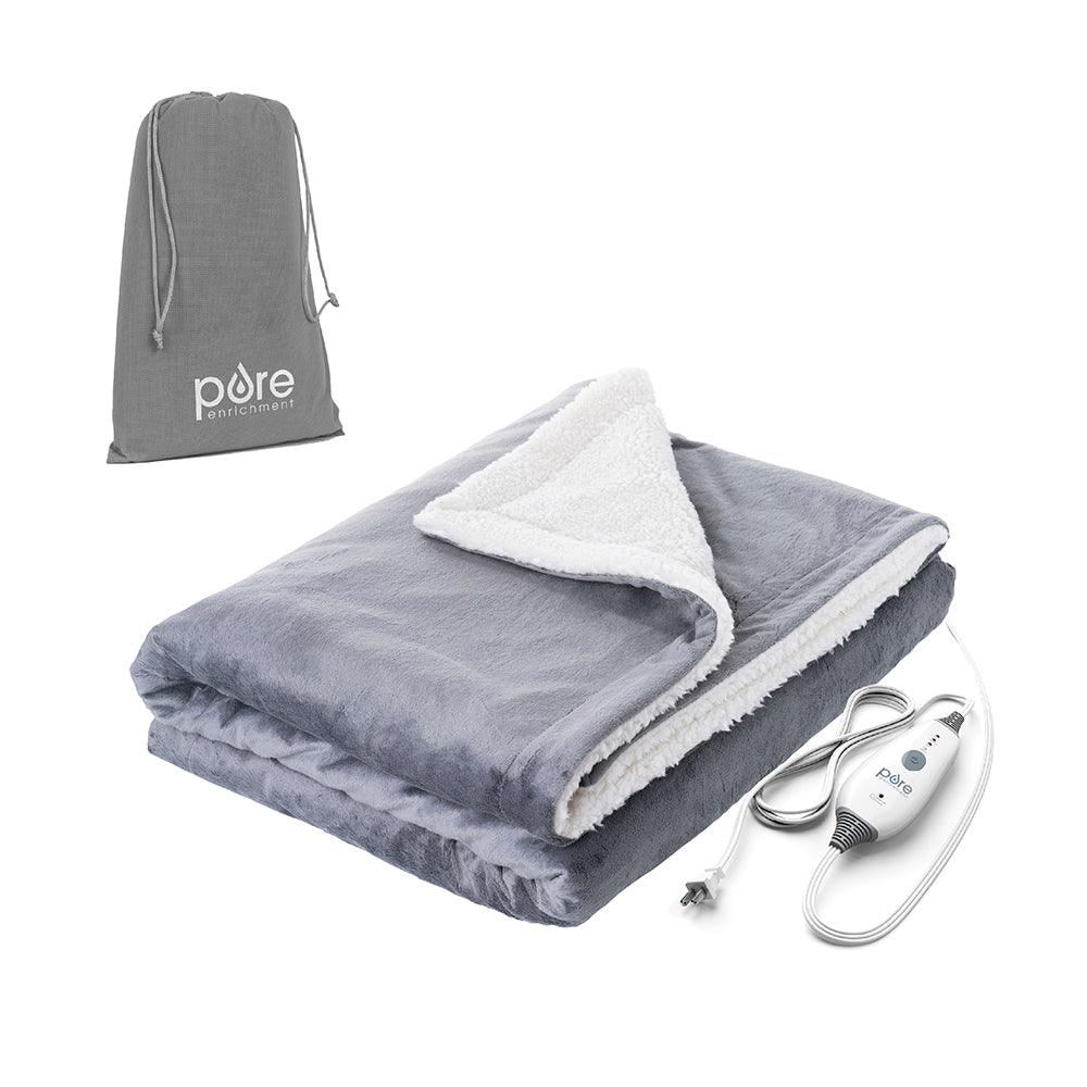 WeightedWarmth Weighted Throw Blanket with Heat Pure Enrichment