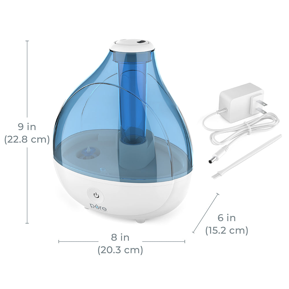 Pure Enrichment Extra-Large Ultrasonic Cool Mist Humidifier with Optional  Night Light White