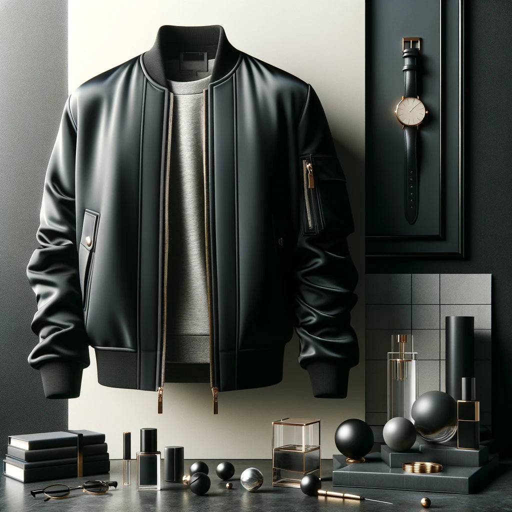 The Ultimate Guide To Long Bomber Jackets In 2024 Timeless Elegance M   DALL E 2024 02 05 15.34.58   Create An Elegant And Sophisticated Featured Image For A Blog Post About Long Bomber Jackets. The Image Should Convey A Sense Of Timeless Style And Mo.webp