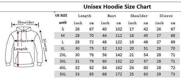 us hoodie size chart