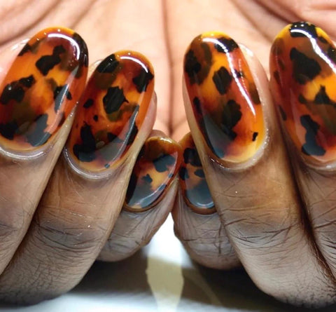 TORTOISESHELL NAIL ART DESIGN