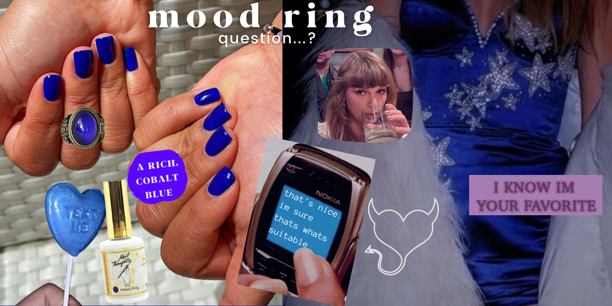 cobalt blue gel nail polish color Taylor swift