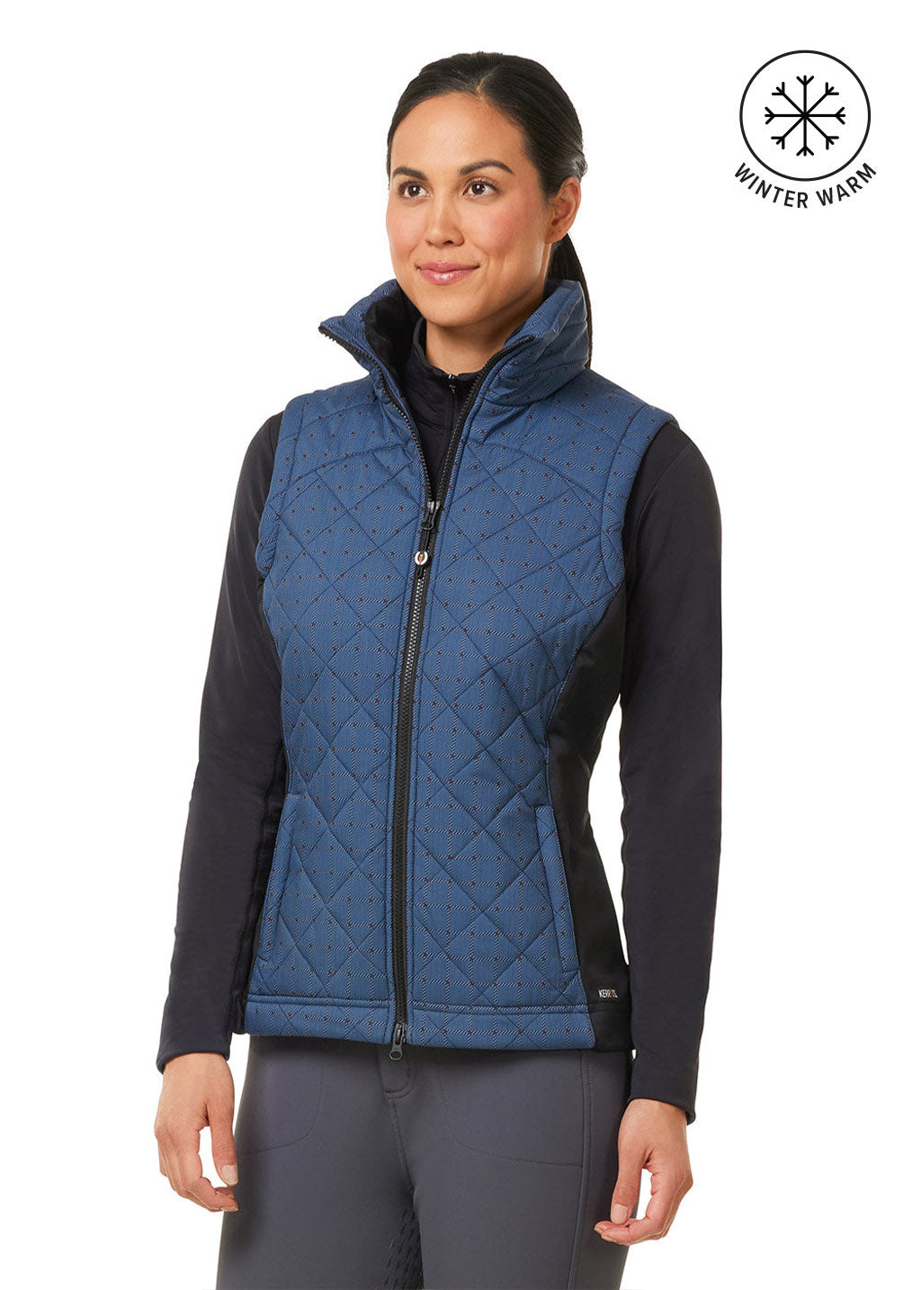 LAKE HERRINGBONE PLAID::variant::Full Motion Quilted Vest