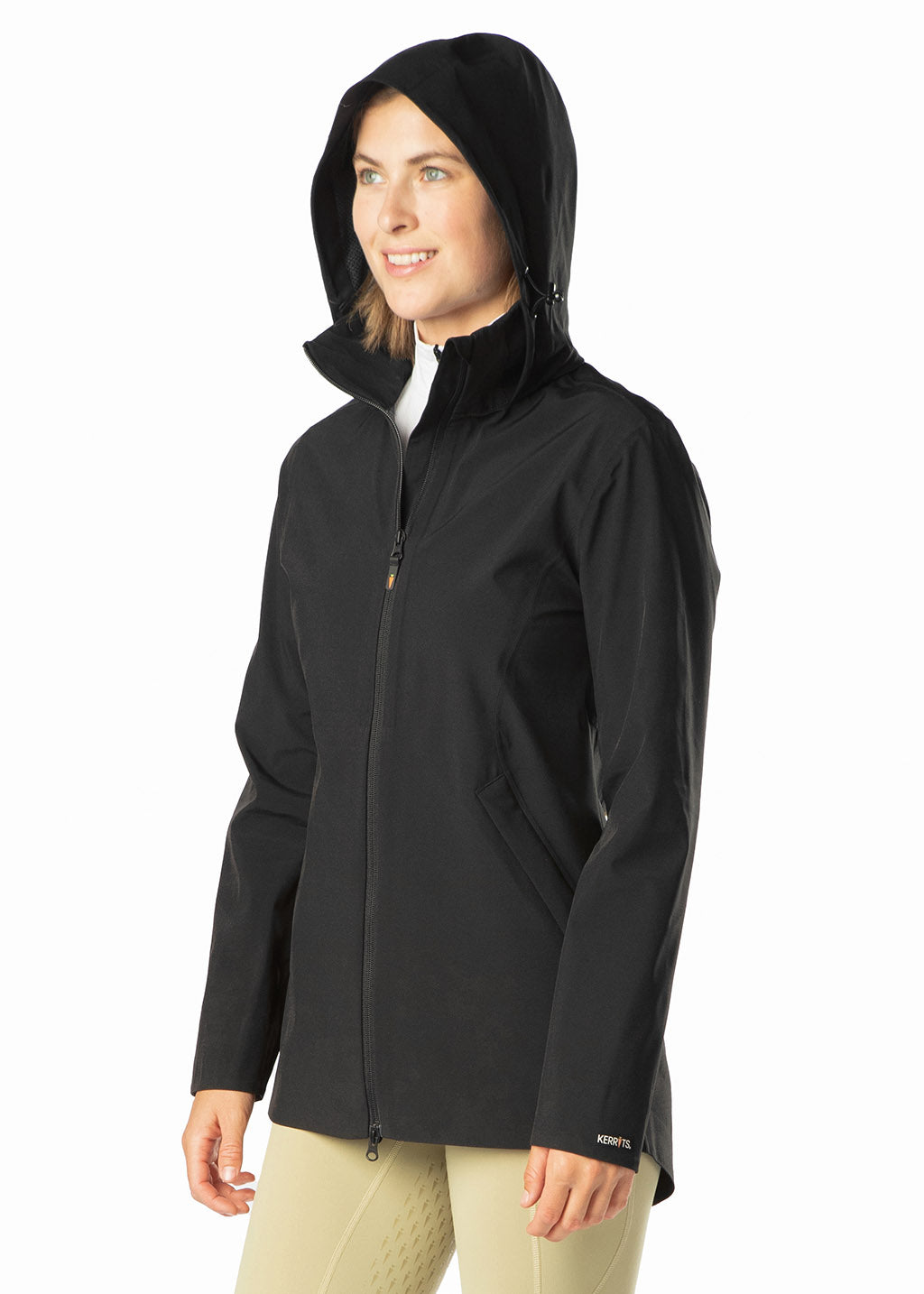 Black::variant::Waterproof Rain Jacket in Black