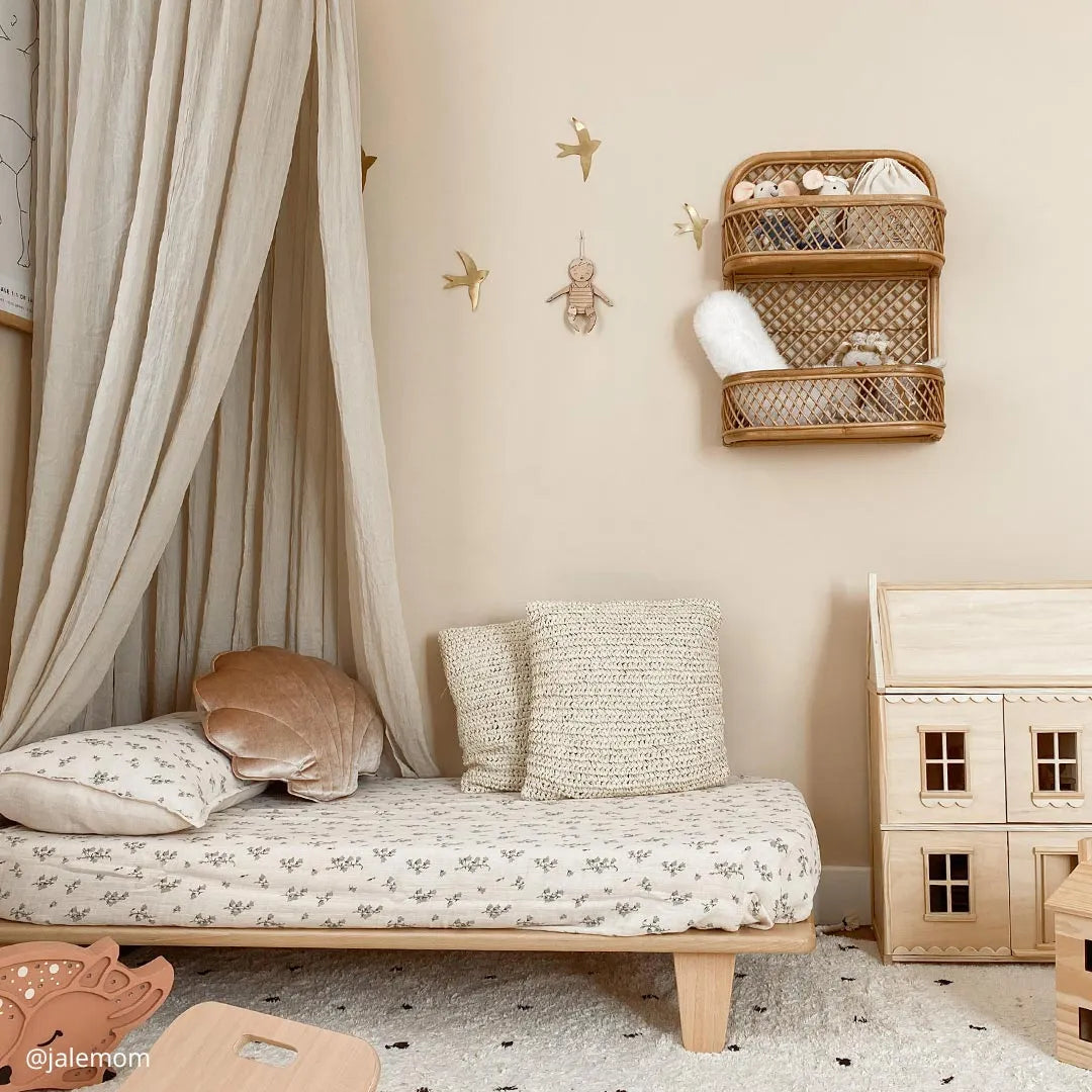 Children's room styled by @jalemom featuring the Charlie Crane Yomi Bed