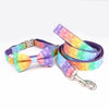 Polka Dot Rainbow Collar & Leash Set