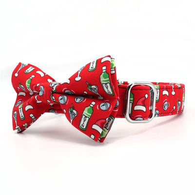 Buy festive and wedding red dog bow ties online in India l Lana Paws