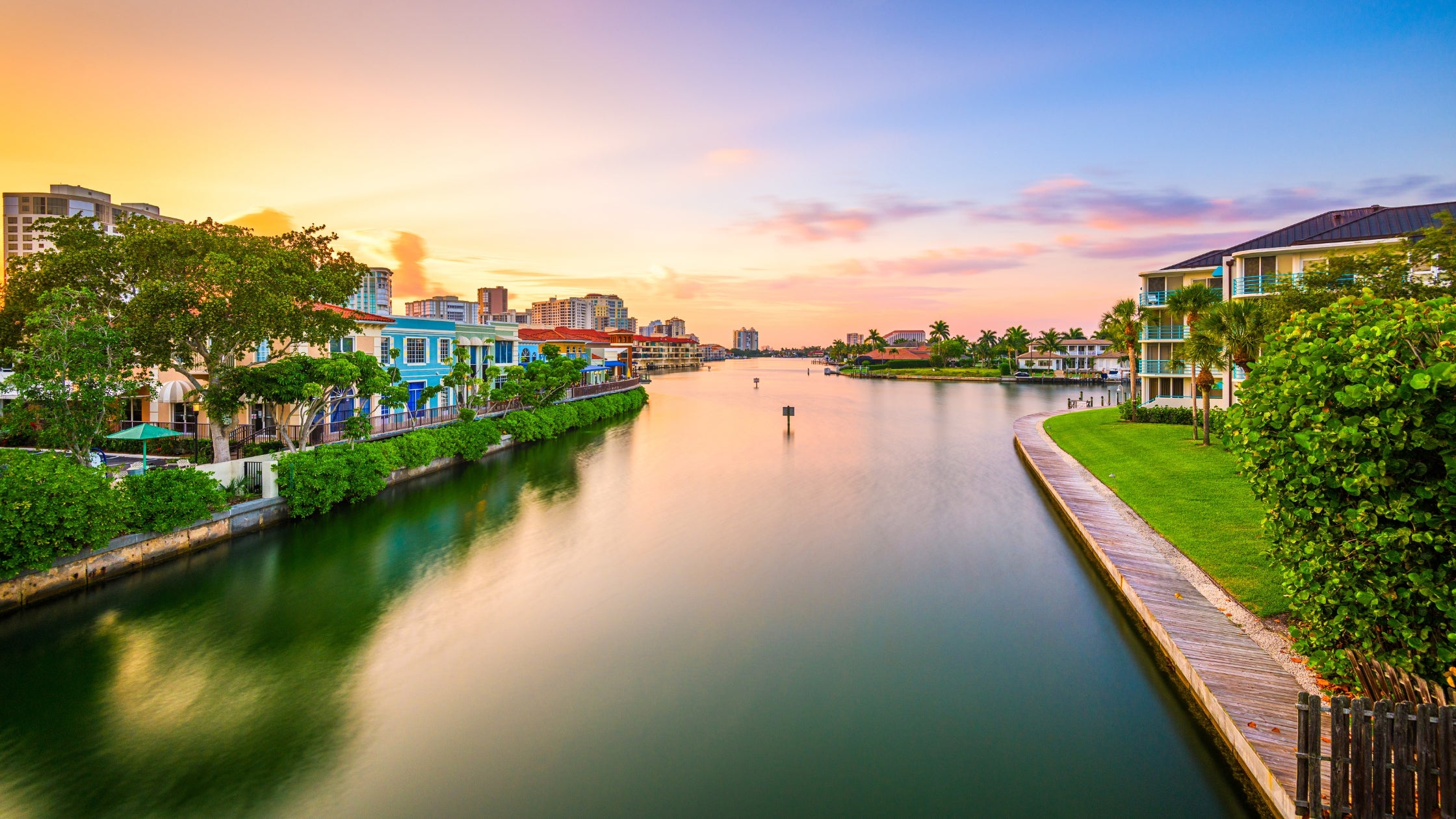 Naples Florida at sunset