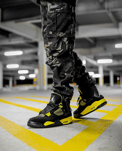 How to Style: Air Jordan 4 'Thunder' (2023) - Black u0026 Yellow Is Back –  Mokum Prix