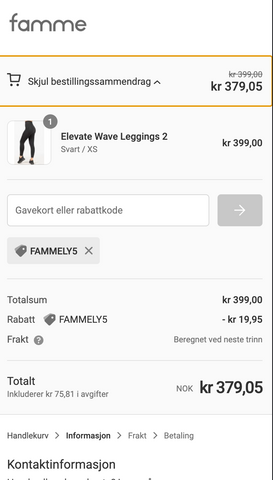 fammely5-Rabattcode auf dem Handy