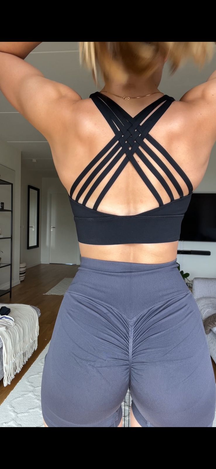 Navy Blue Lift Sports Bra