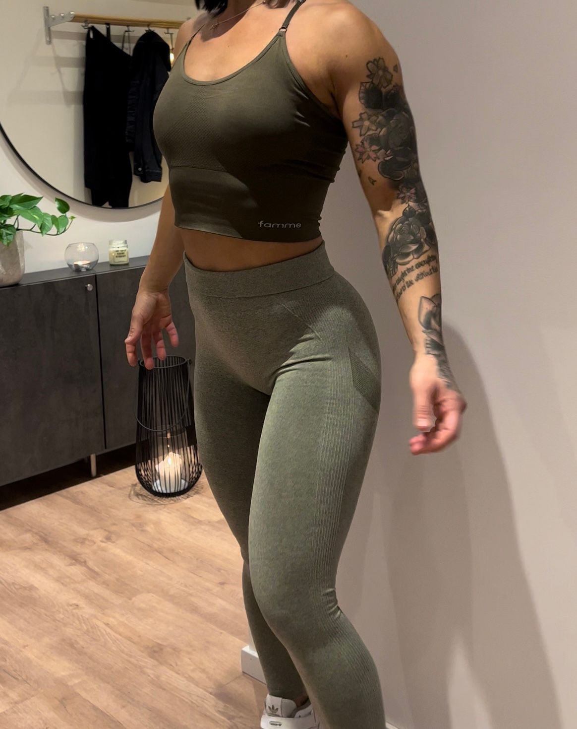 Gray Power Seamless Top