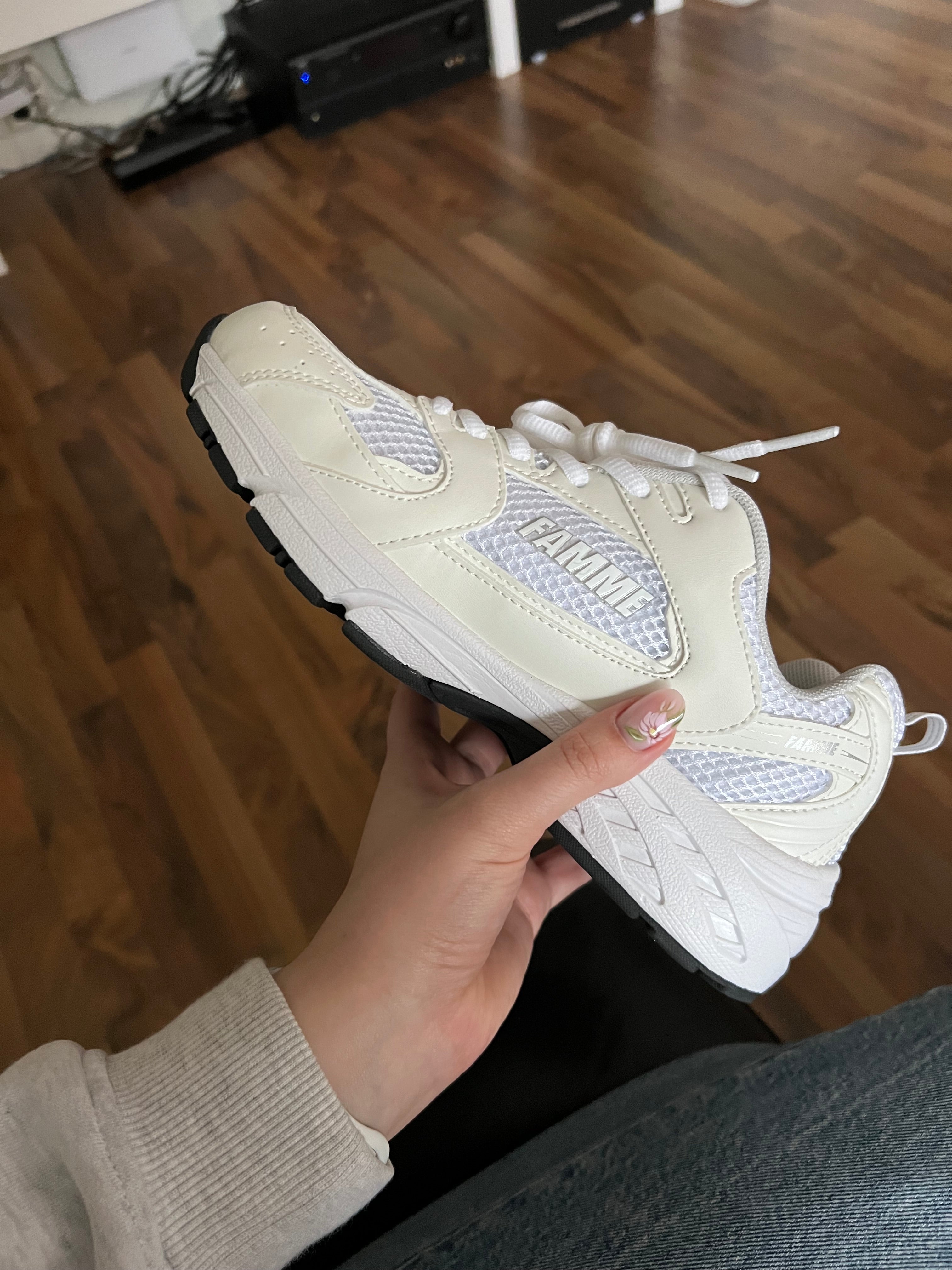 White 90S Trainers