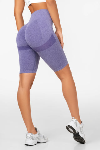 Purple peachy scrunch shorts