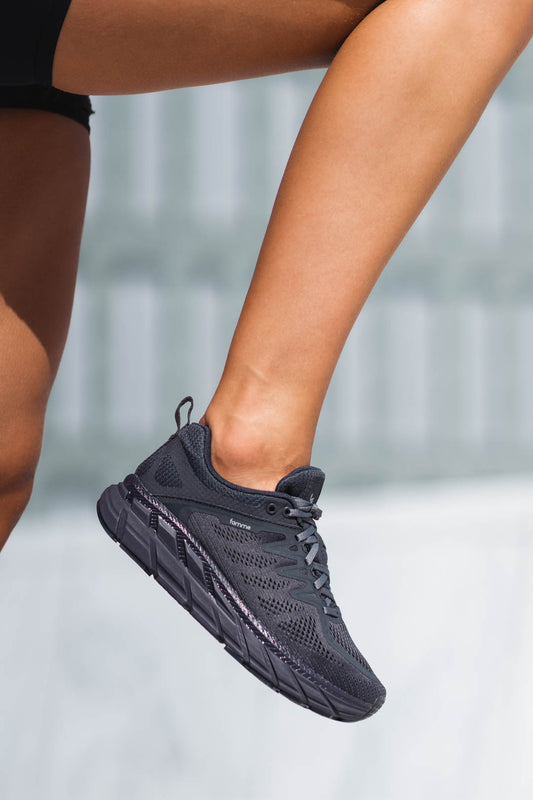 Sneakers til kvinder | Sneakers med dæmpning | hvid og sort – Famme
