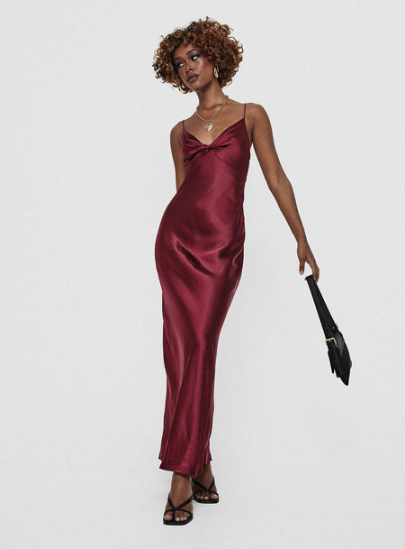 Shop Formal Dress - Marilyn Maxi Dress Wine featured image