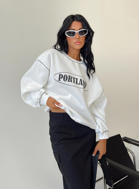 Florida Zip Up Sweatshirt Grey