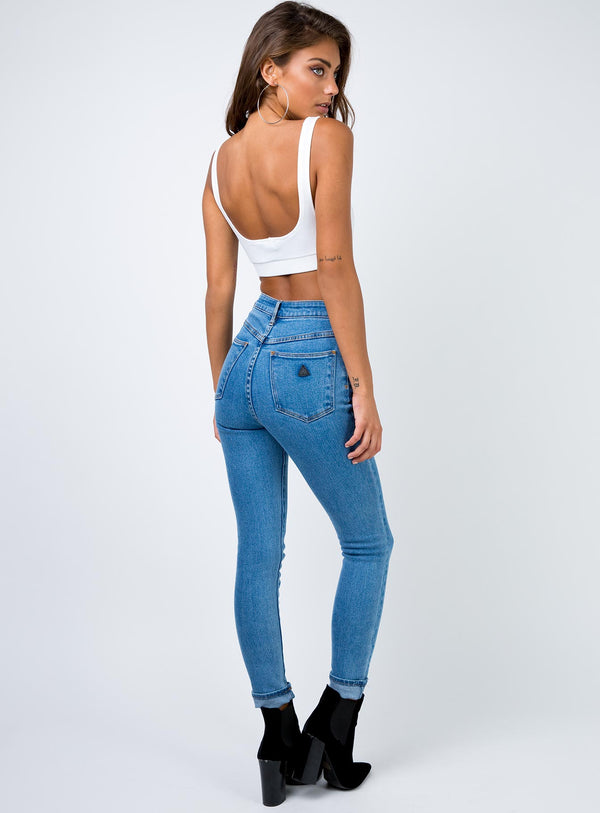 Abrand LA Blues High Skinny Ankle Basher Jeans