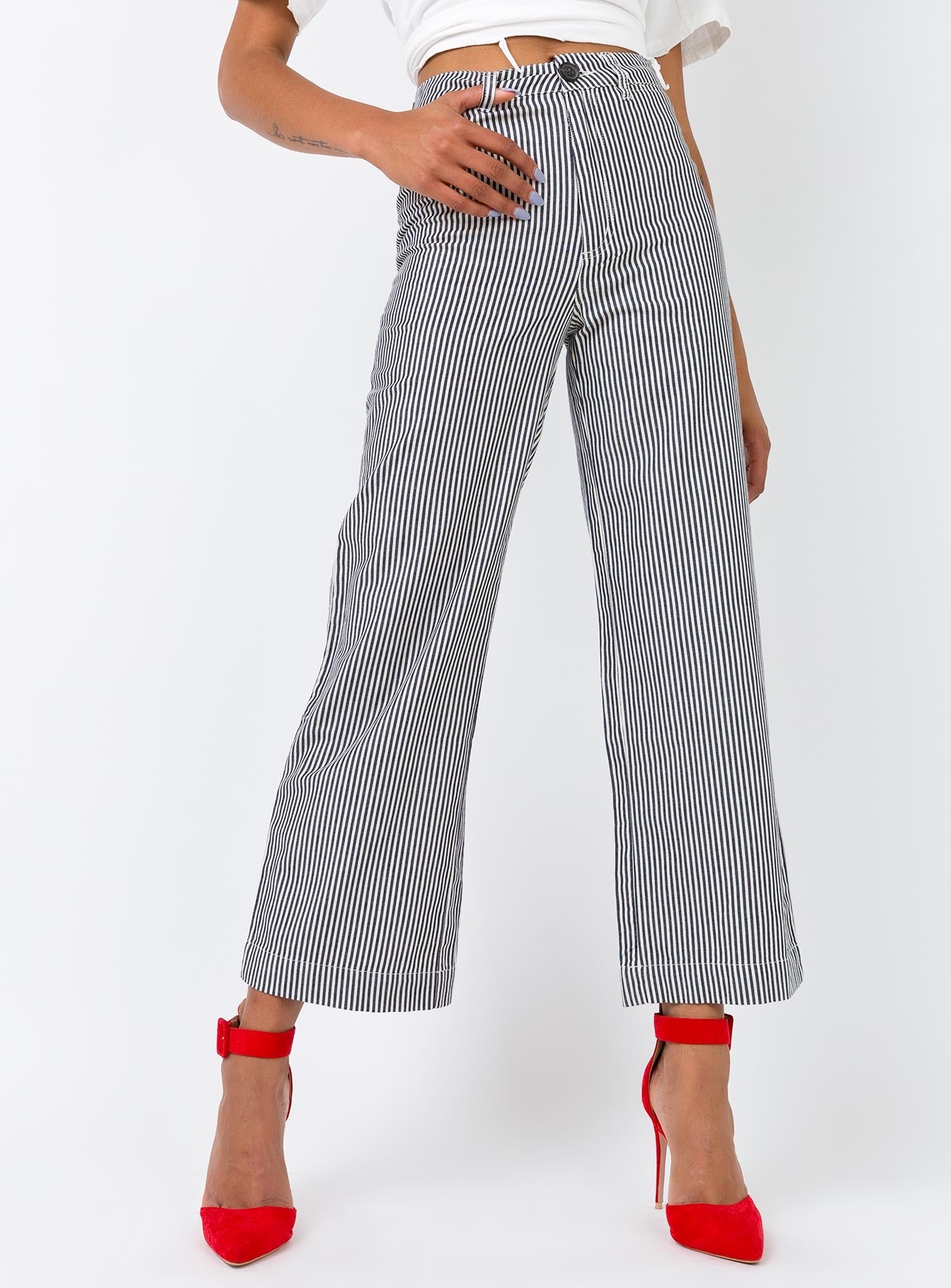 rollas striped pants