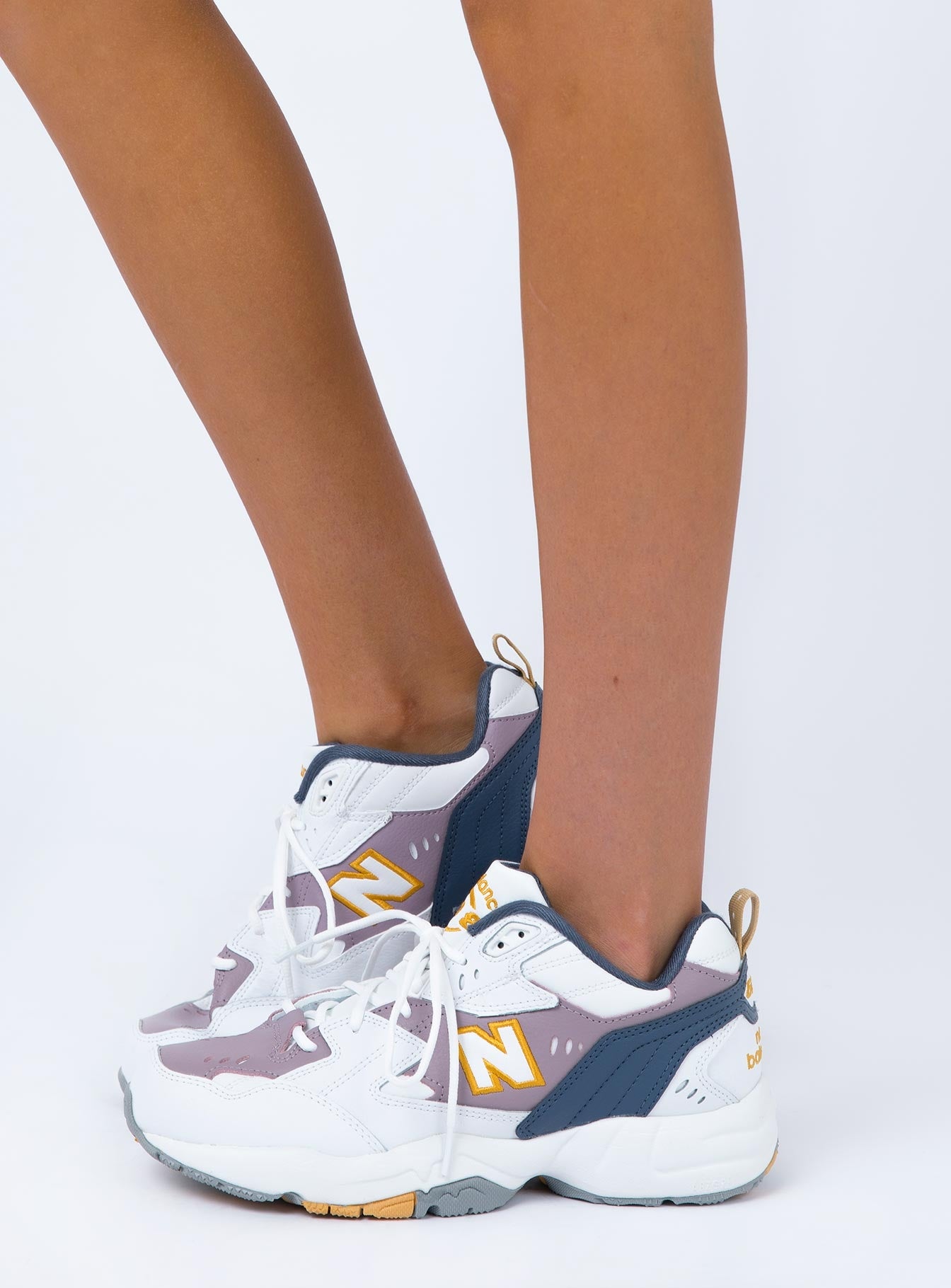 New Balance 608 Sneaker White/Yellow