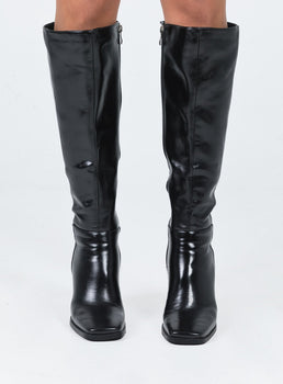 Zayas Knee High Boots Black