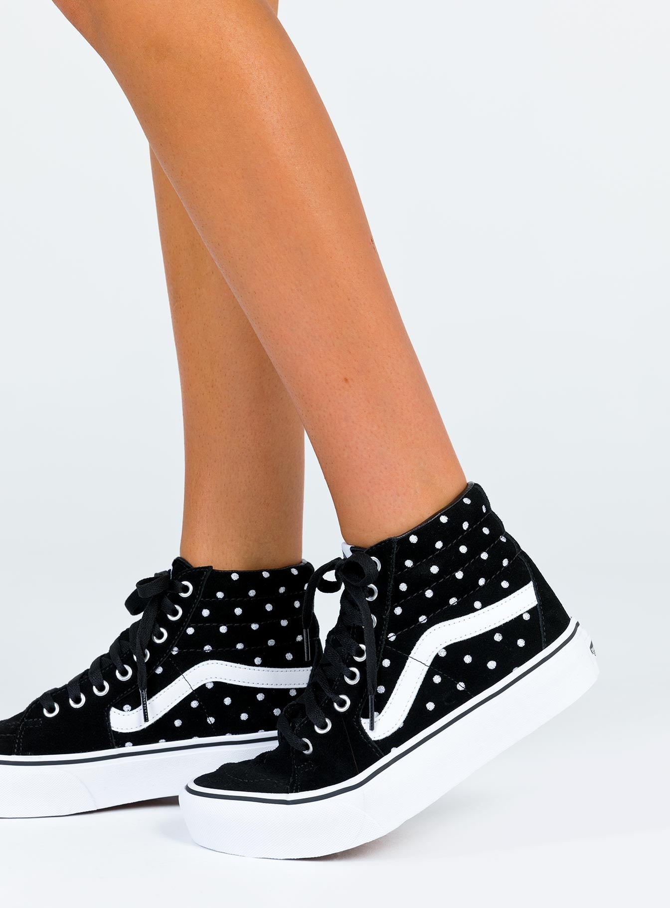 vans high platform black