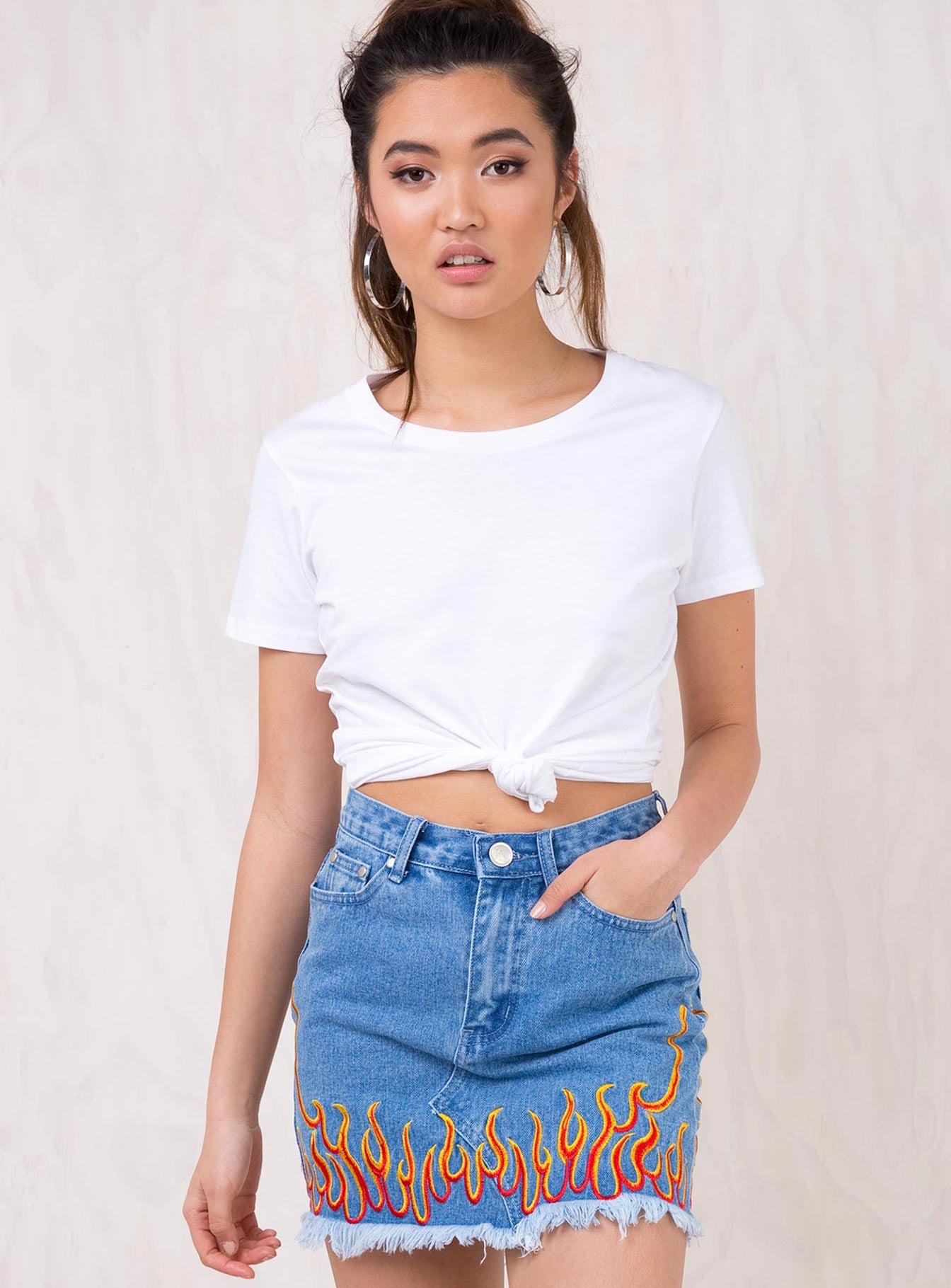 princess polly denim skirt