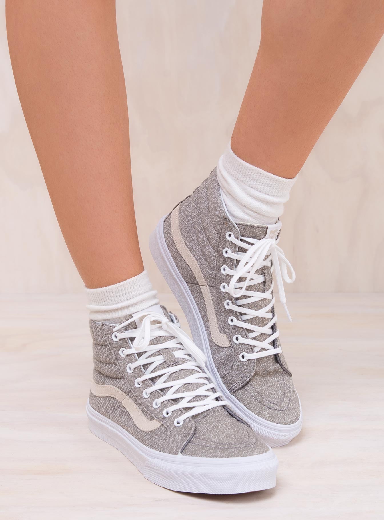 vans sk8 hi slim frost grey