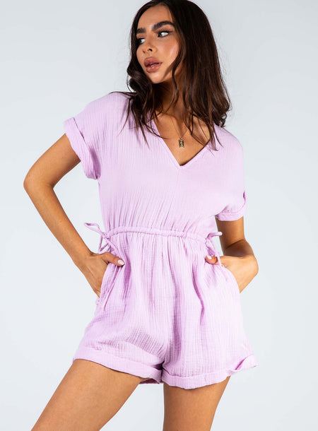 purple playsuits