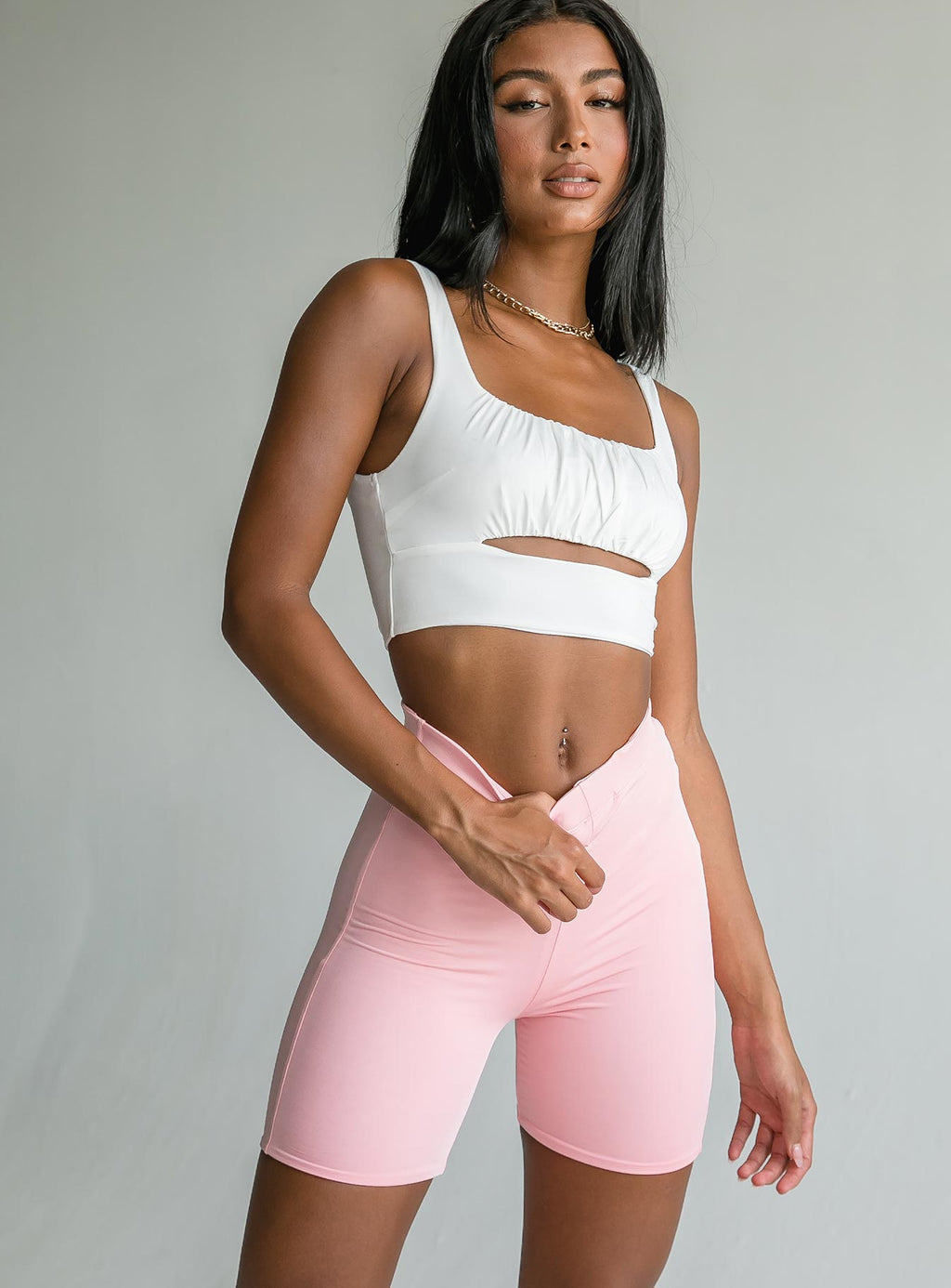 pink biker short