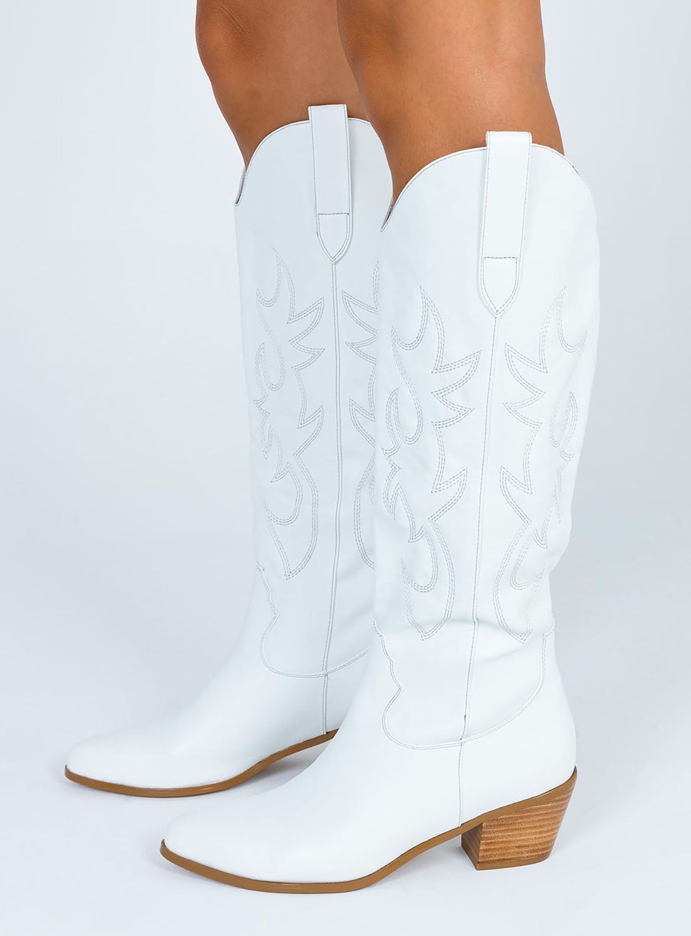 princess polly white boots