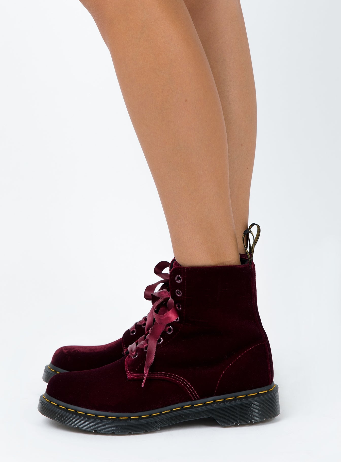 velvet doc martens