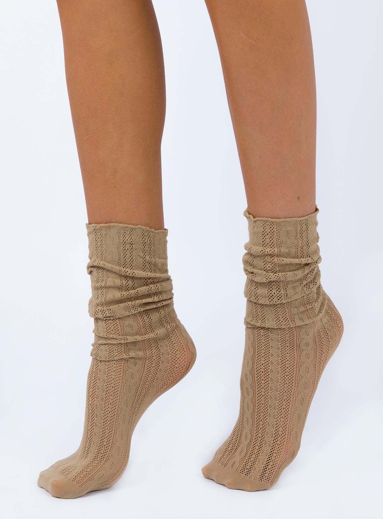 Every Woman Socks Beige