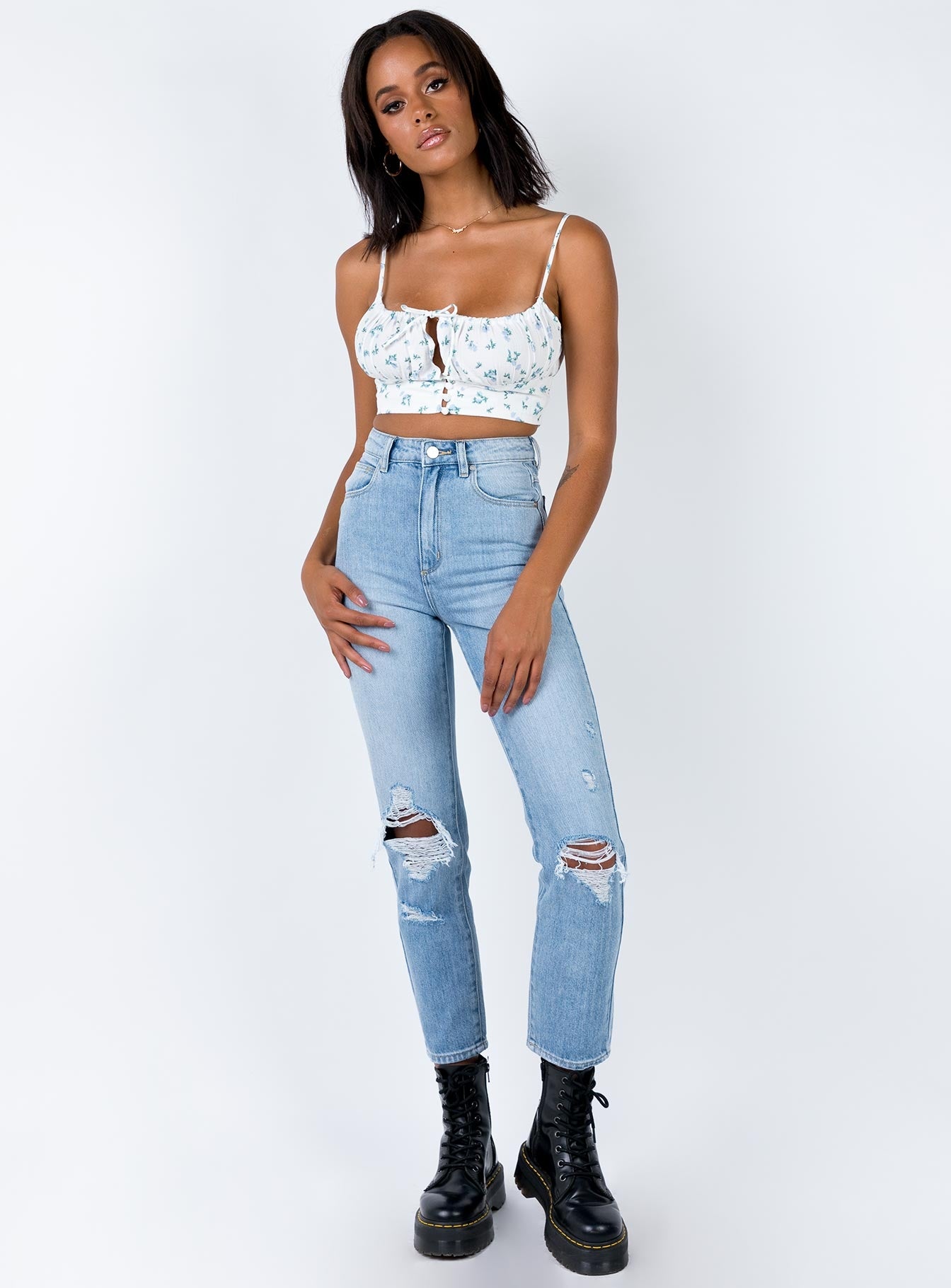 relaxed fit denim overalls