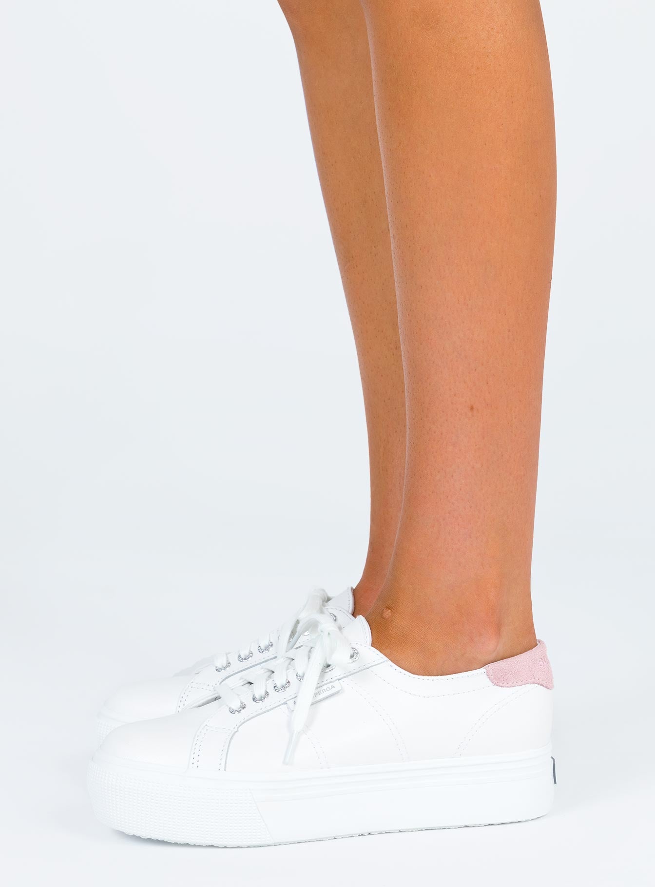 superga white pink