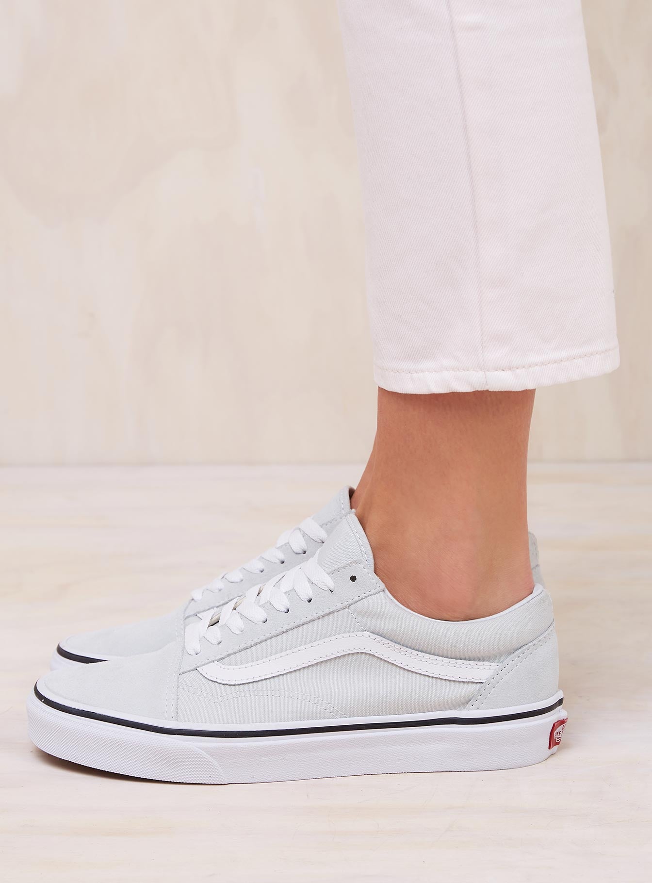 vans old skool ice flow & true white skate shoes