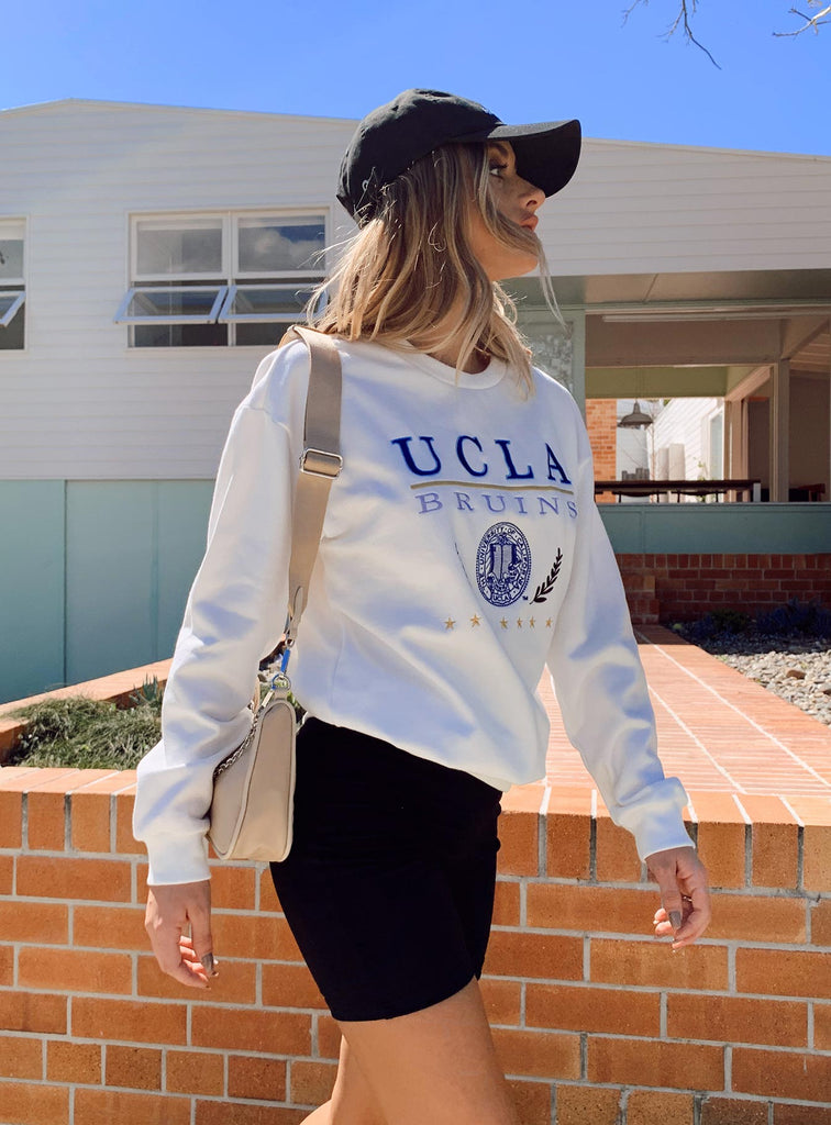 UCLA Vintage Puff Jumper Off White