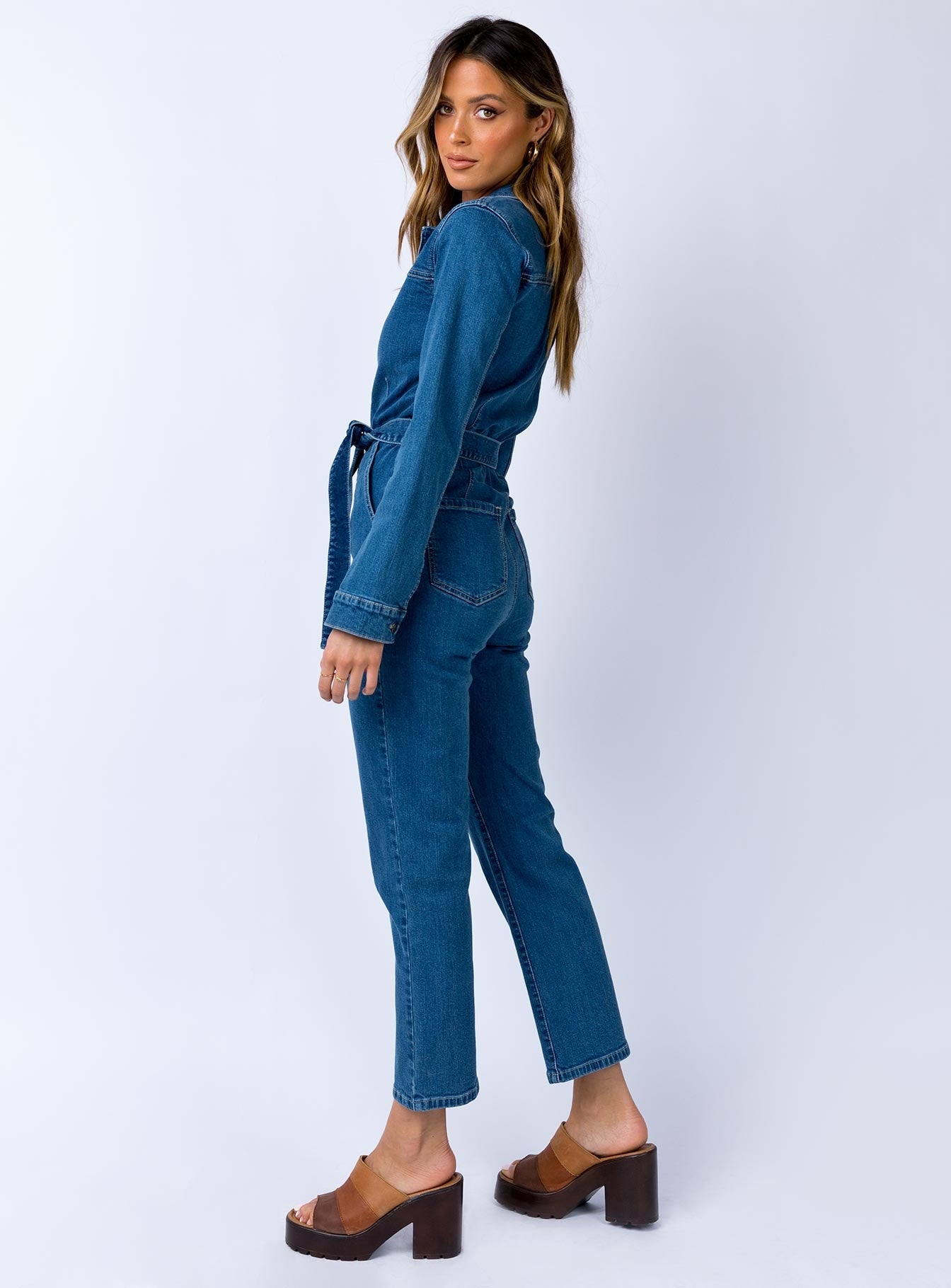 minkpink minx denim jumpsuit