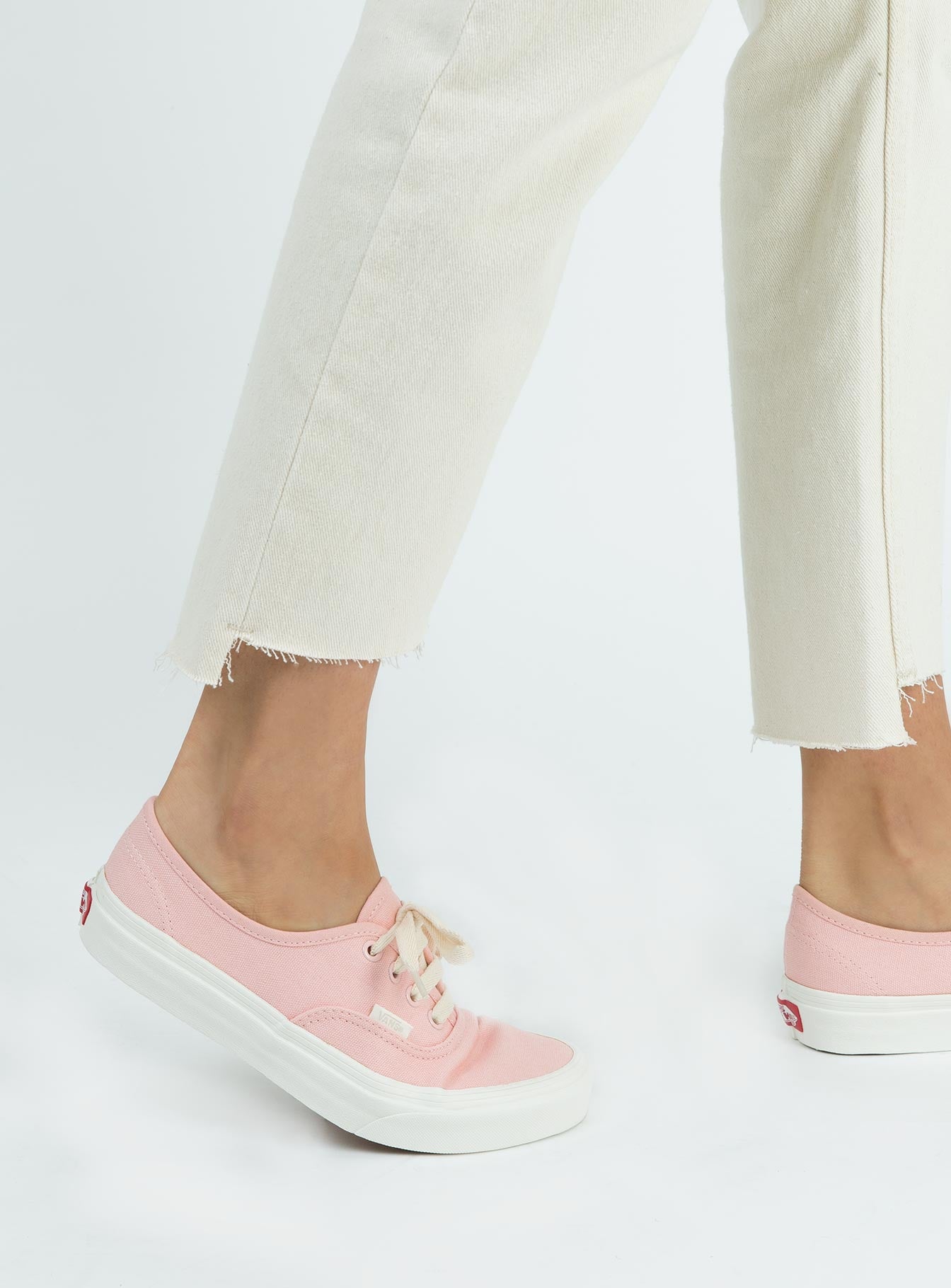 vans herringbone lace pink