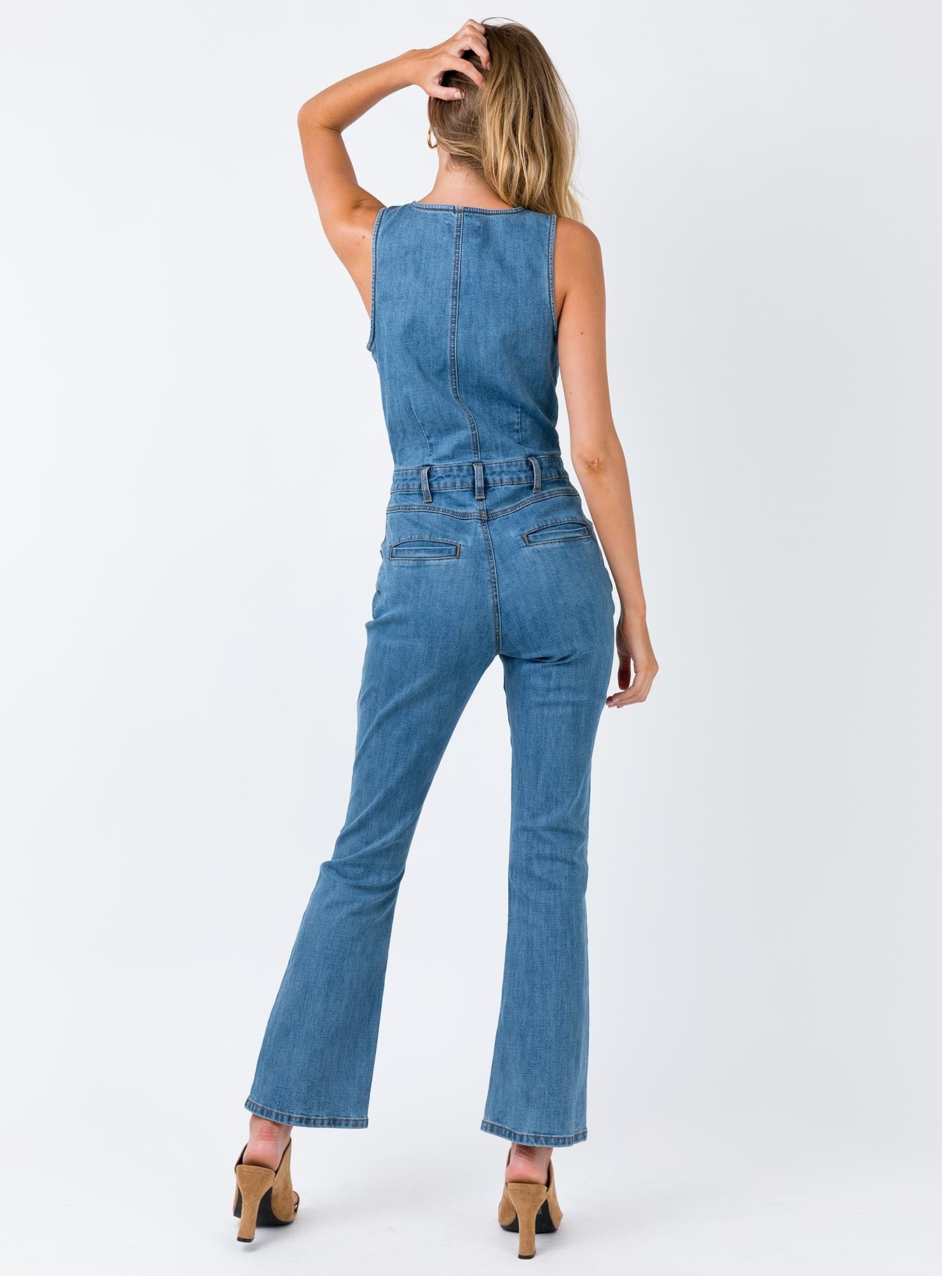 minkpink minx denim jumpsuit