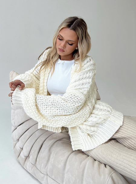 Ayla Cable Knit Zip-Up Sweater