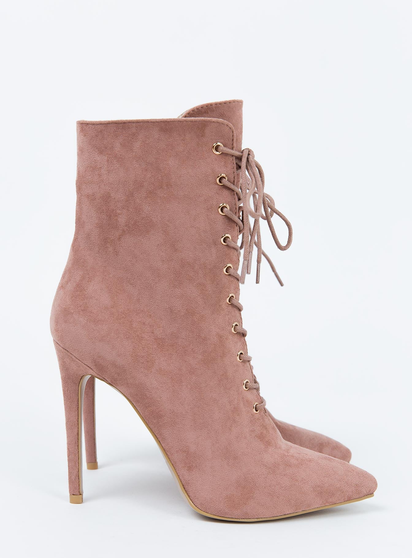 Billini Dark Mauve Suede Narla Boots