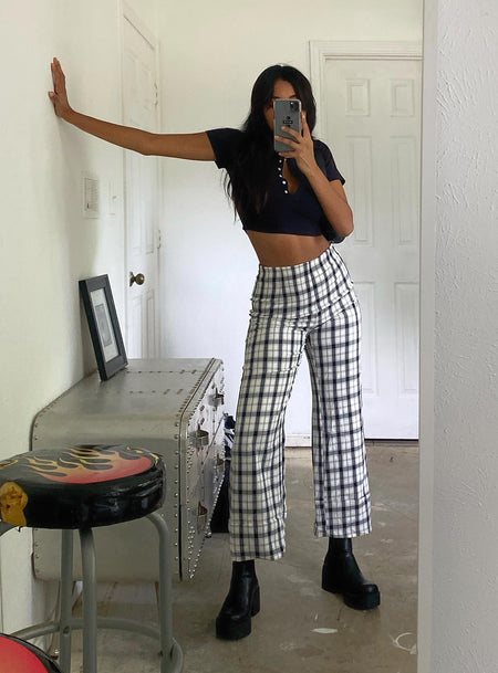 Korean's Fashion Outfit Checkered Trouser Pants | Shopee Philippines