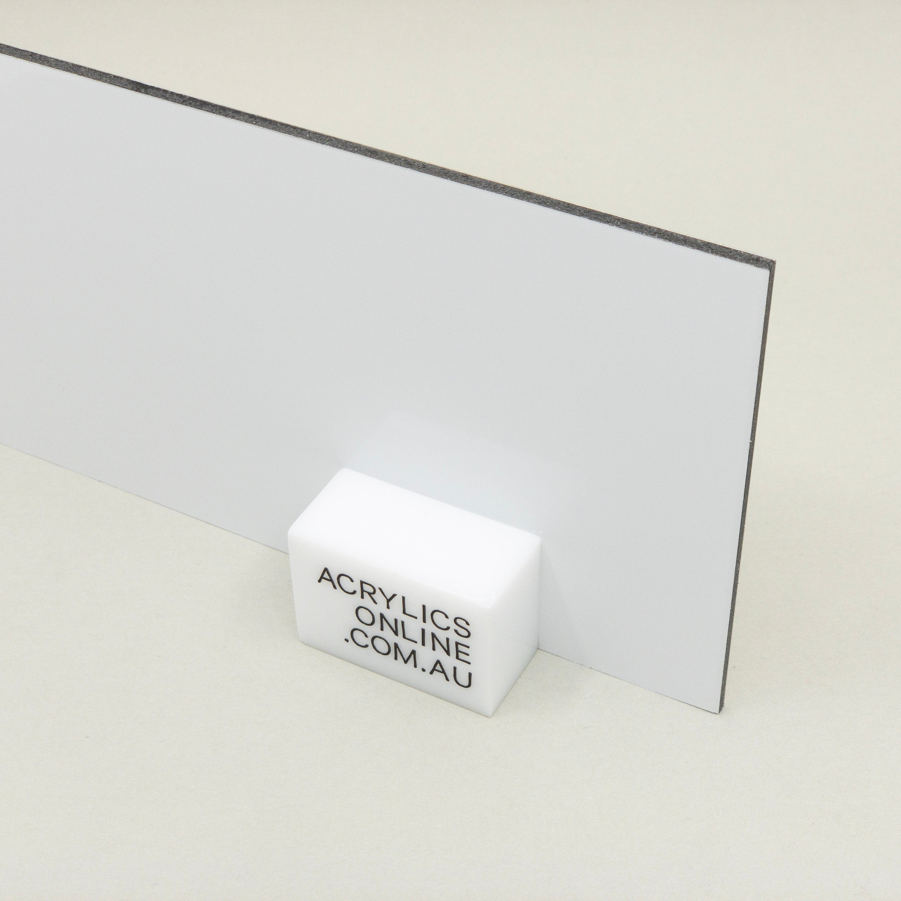 WHITE ALUMINIUM COMPOSITE PANEL — Acrylics Online — Acrylic Products ...