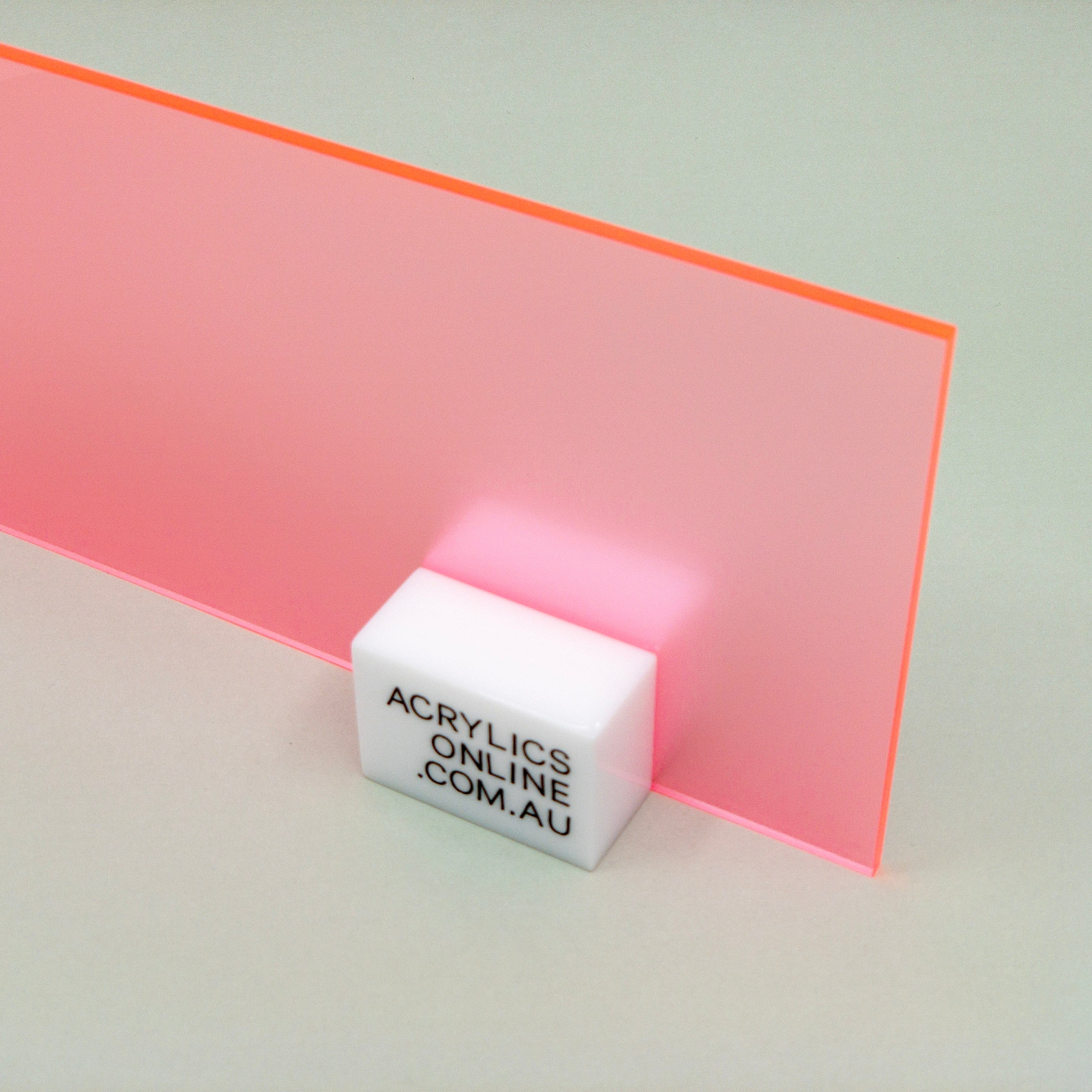 SEMI-TRANSPARENT FLAMINGO PINK ACRYLIC SHEET — Acrylics Online ...
