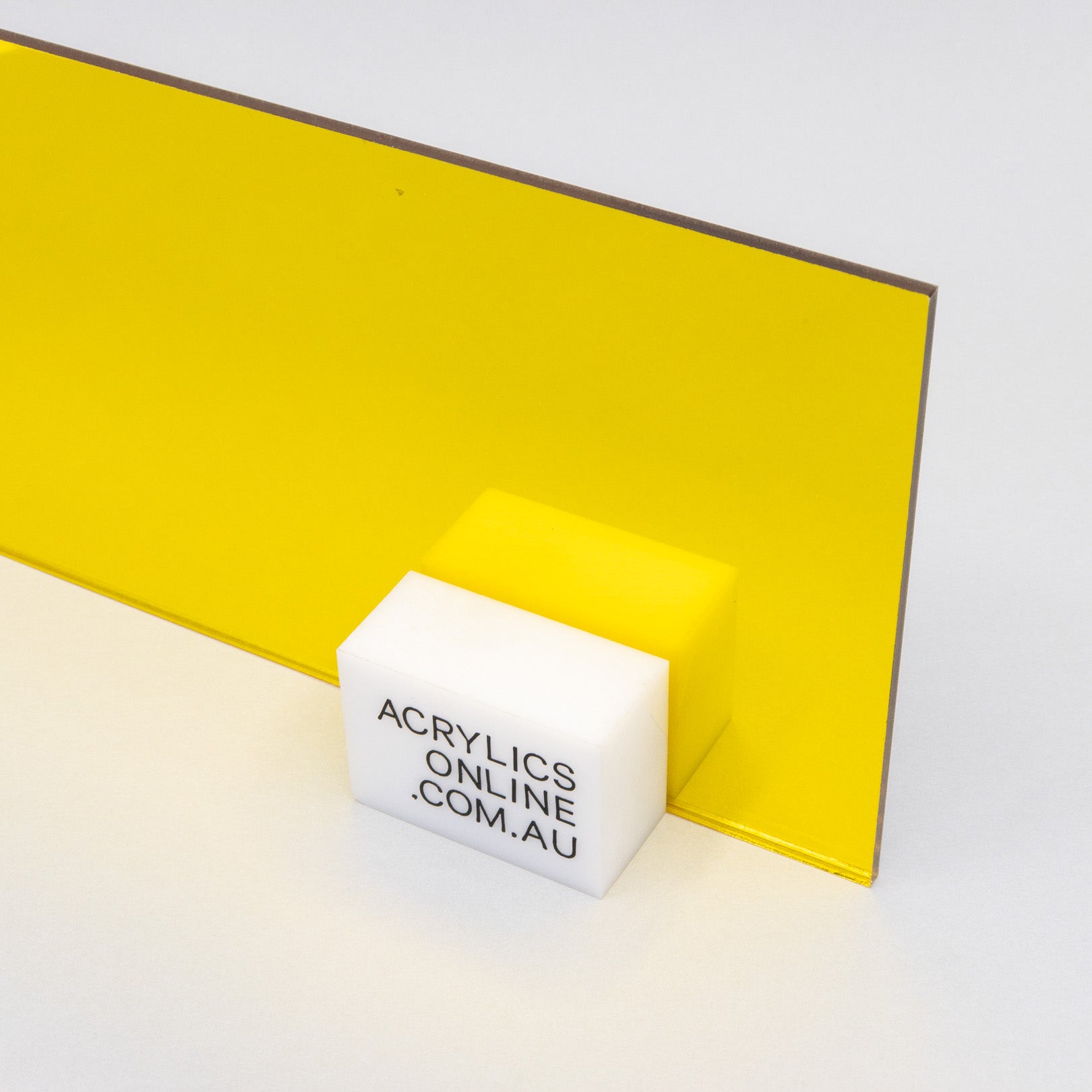 YELLOW MIRROR ACRYLIC SHEET — Acrylics Online — Acrylic Products and ...