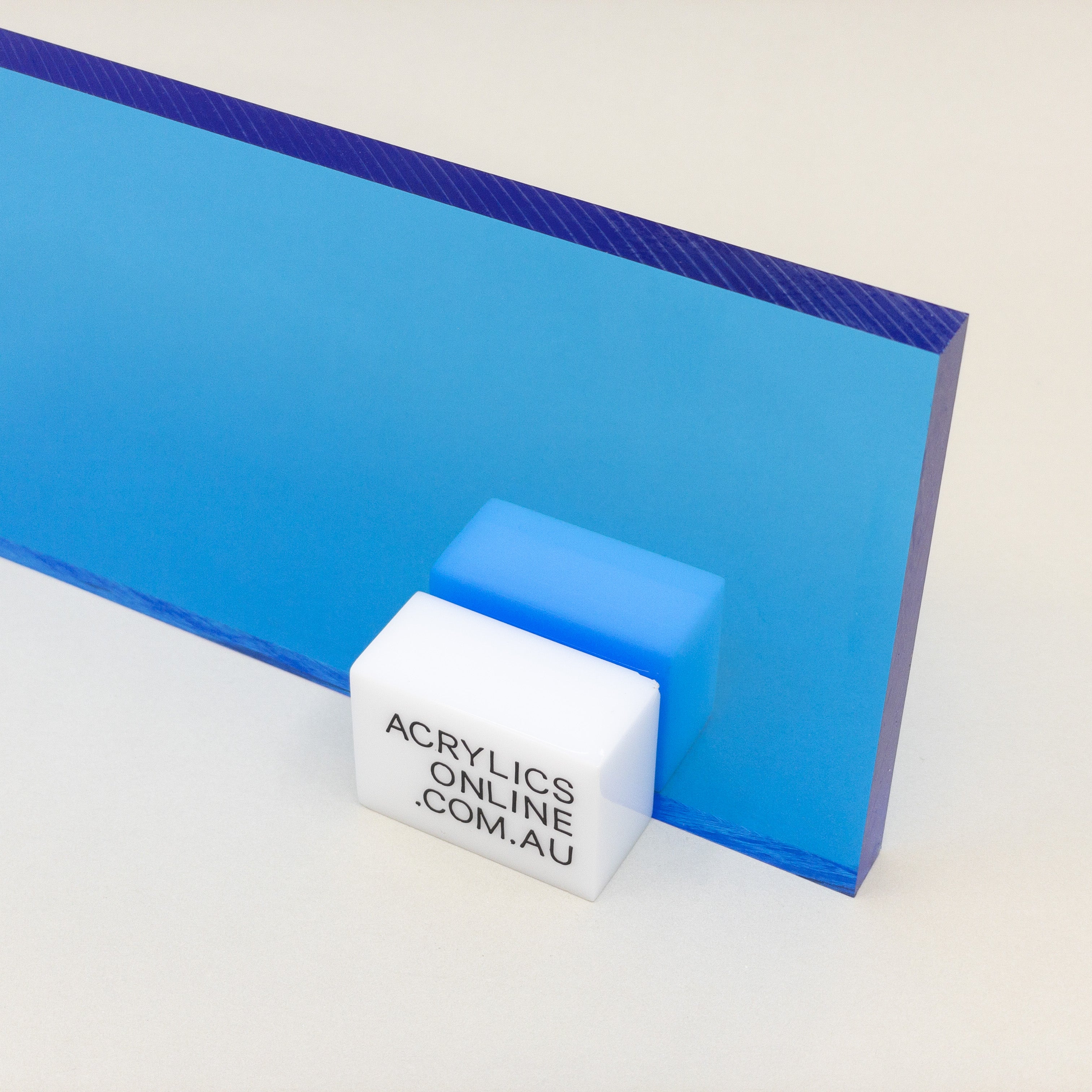 FLUORESCENT BLUE ACRYLIC SHEET 20MM — Acrylics Online — Acrylic ...