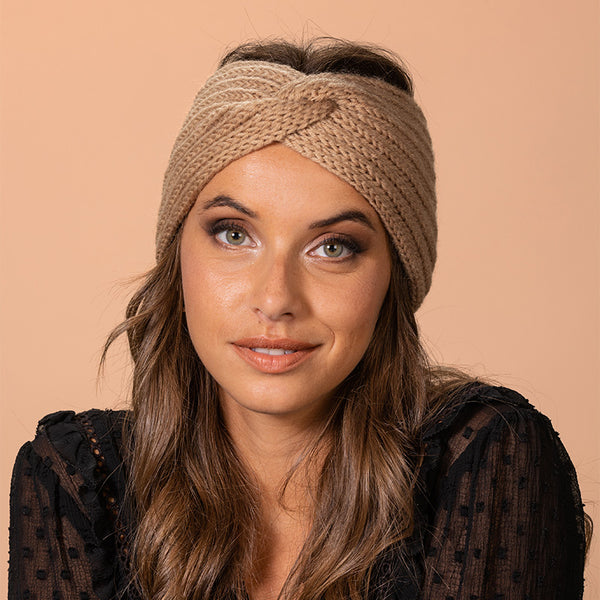 3 Pièces Bandeau Cheveux Femme, Bandeaux Hiver Serre-Tête Tricoté