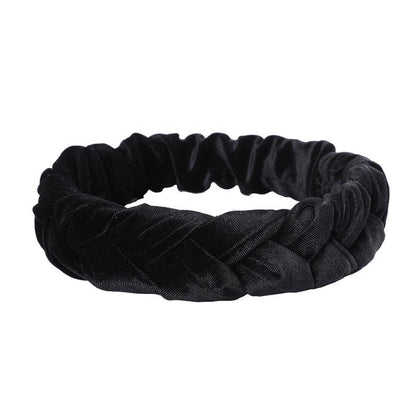 Bandeaux pour femmes Velours Tressé Bandeaux Mode Hairband Criss