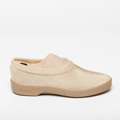 beige slip ons